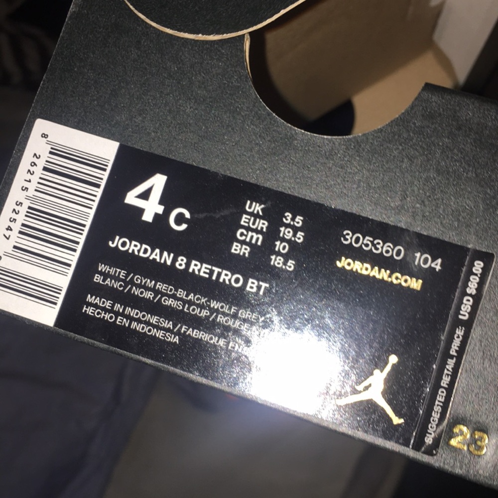 Infants Jordan’s 4c